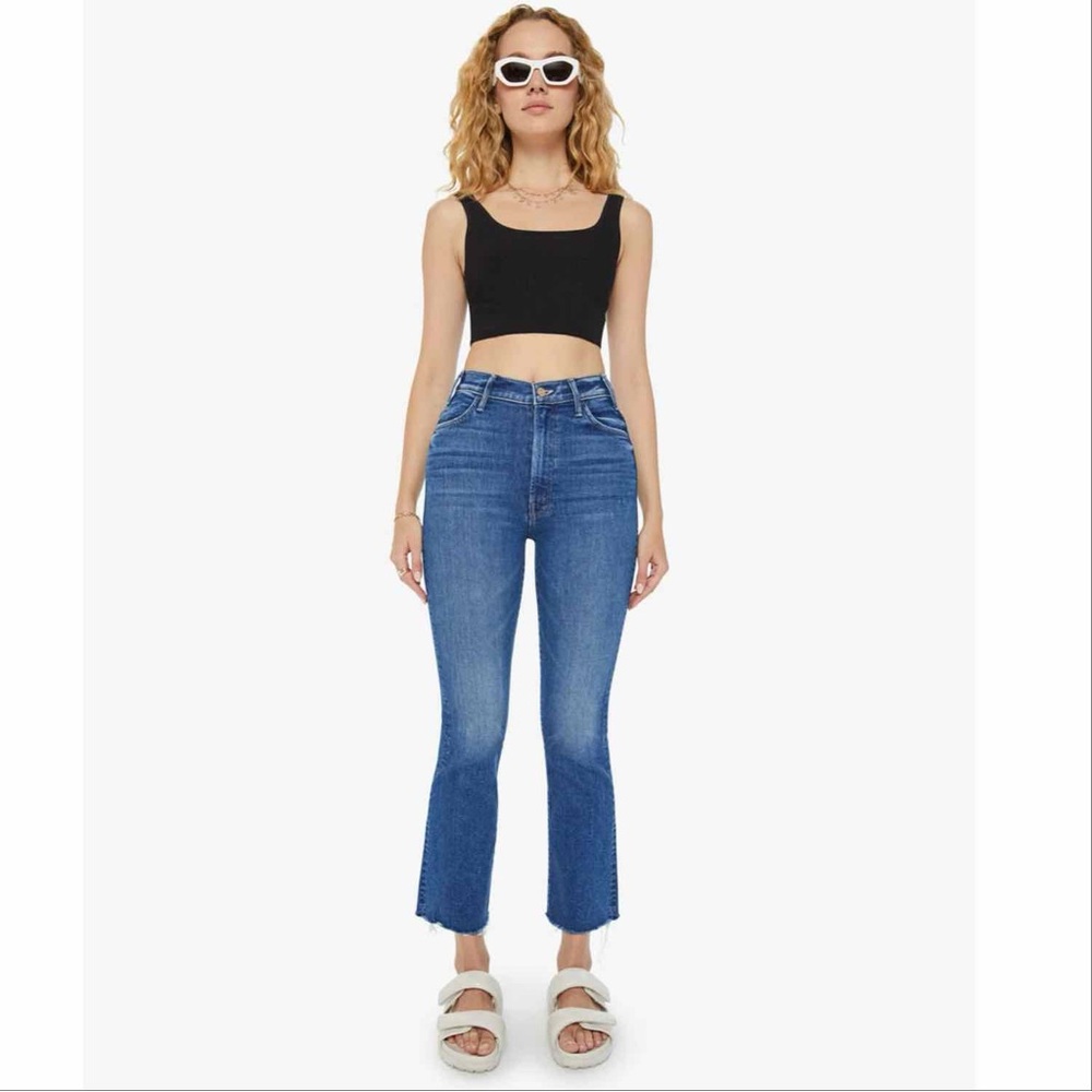 NWT Mother Hustler Ankle Fray Grasping at Straws